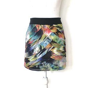 Ted Baker US 8 (TB 3) multi color mini skirt